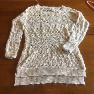 Crochet Cream Sweater